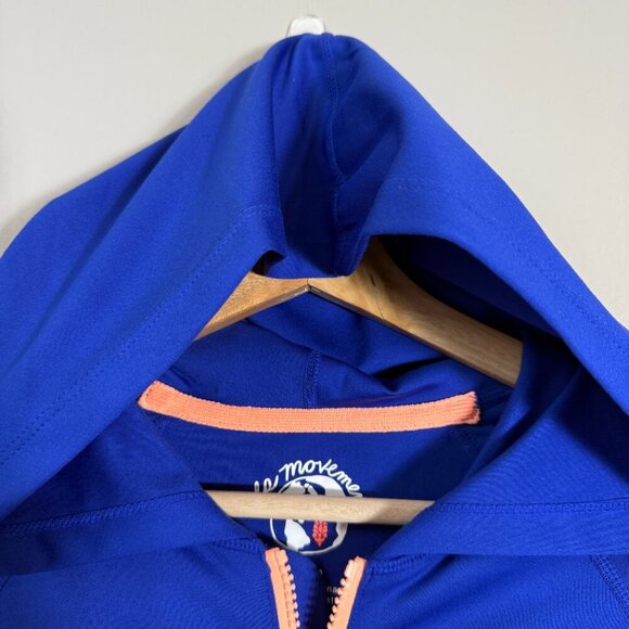 Free People FP Movement Playin for Keeps Track Jacket Women XS Blue Full Zip NWT - Picture 8 of 16